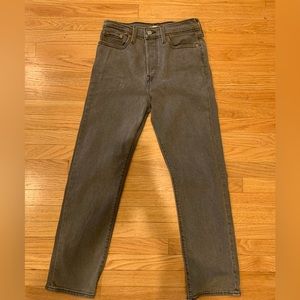 Levi’s grey wedgie straight jeans